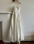 Vintage 1992 Corset Satin Strappy Wedding Gown