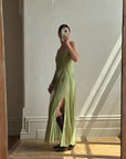 Vintage 90s Olive Strapless Fairy Dress
