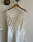 Vintage Y2K Australian made Satin Ivory Slip Dress