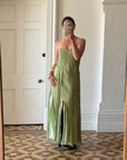 Vintage 90s Olive Strapless Fairy Dress