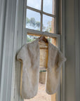 Vintage 60s Faux Fur Stole Creme