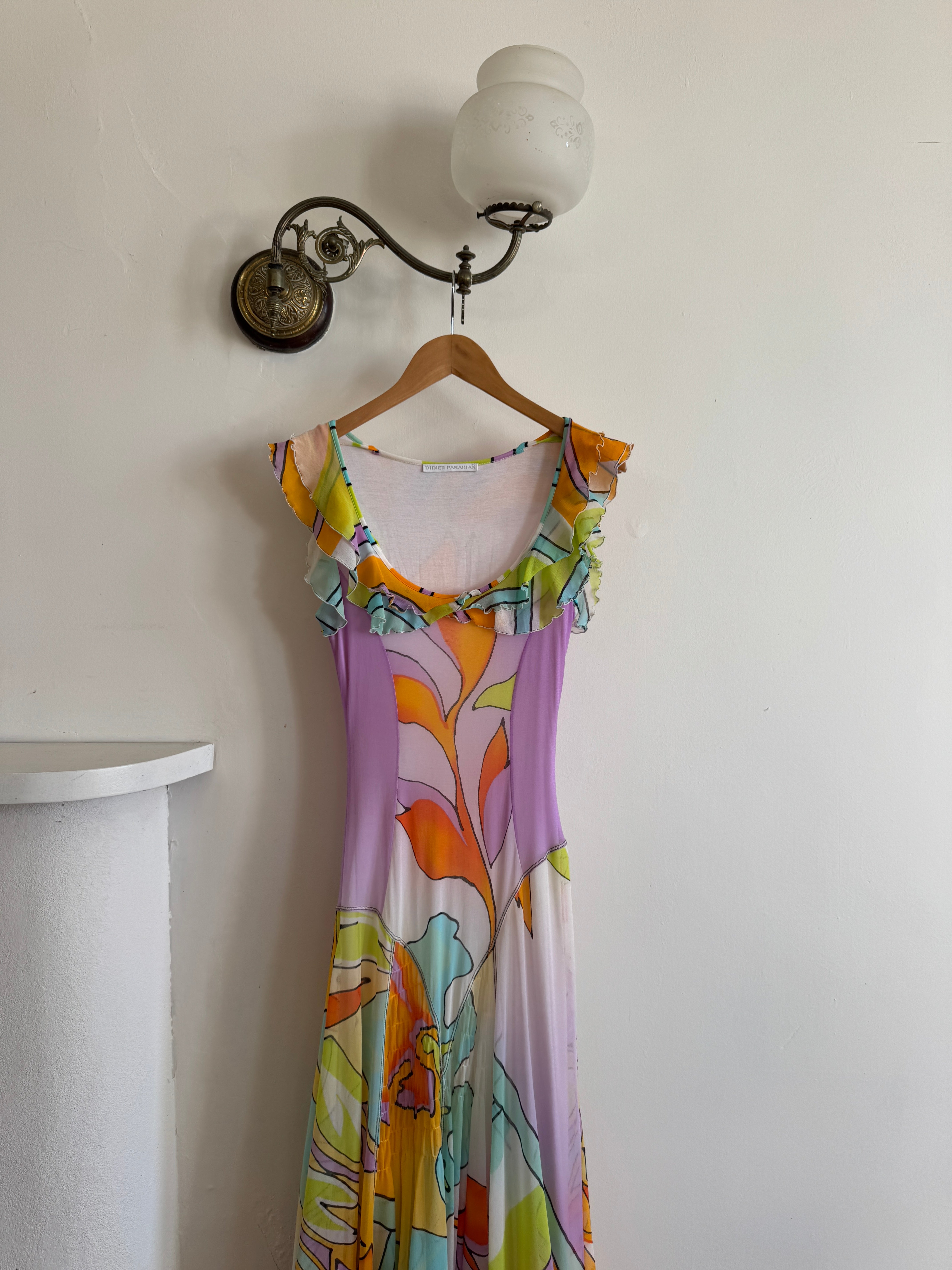 Vintage 90s Italian Slip Sundress Multi