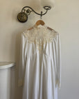 Vintage 60s Jersey and Lace Cape Wedding Dress