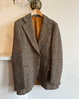 Vintage 90s Brown and Olive Tweed Wool Blazer