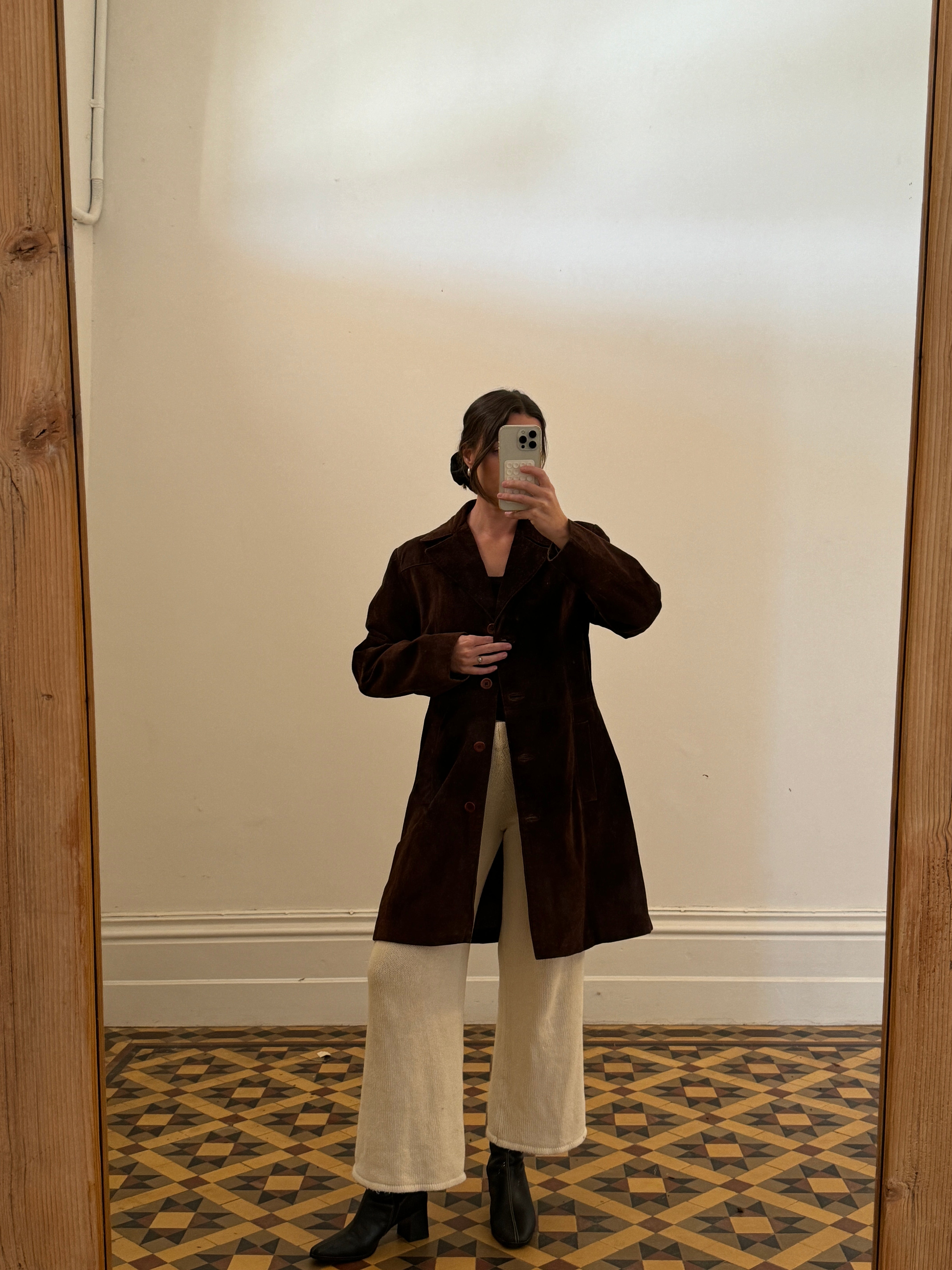 Vintage 70s Brown Suede Jacket