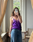 Vintage 90s Victorias Secret Amethyst Satin Slip