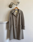 Vintage 60s Australian Made Herringbone Trench Latte