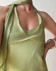Vintage 90s Olive Strapless Fairy Dress