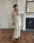 Vintage 90s Australian Made Knit Set Creme