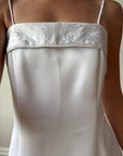Vintage 90s Classic Strapless Wedding Gown