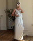 Vintage 60s Sequin Bow Bridal Tank