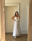 Vintage 90s Princess Strapless Wedding Dress