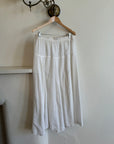 Vintage Cotton Maxi Skirt White