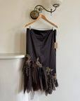 Vintage 90s Glitter Fairy Skirt Chocolate Noir