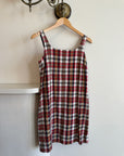 Vintage 90s Gap Red Plaid Mini Dress