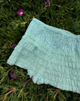 Vintage Ruffled Bloomer Shorts Aqua