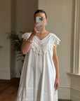 Vintage 70s Cotton Crochet Sundress