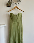 Vintage 90s Olive Strapless Fairy Dress