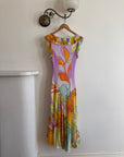 Vintage 90s Italian Slip Sundress Multi