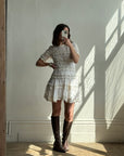 Vintage Crochet Rope Fit and Flare Mini Dress