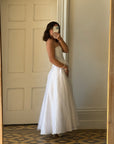 Vintage 90s Princess Strapless Wedding Dress