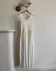 Vintage 40s Cotton Lace Strappy Bridal Sundress