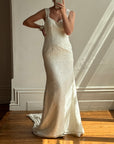 Vintage Y2K Fishtail Lace Wedding Gown