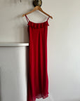 Vintage 90s Scarlett Red Slip Dress
