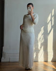 Vintage 80s Sequin Pure Silk Two Piece Bridal Set