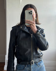 Vintage 90s Australian Made Leather Biker Jacket
