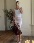 Vintage 90s Glitter Fairy Skirt Chocolate Pink