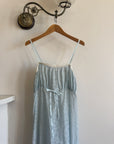 Vintage 60s Baby Blue Floral Negligee Slip