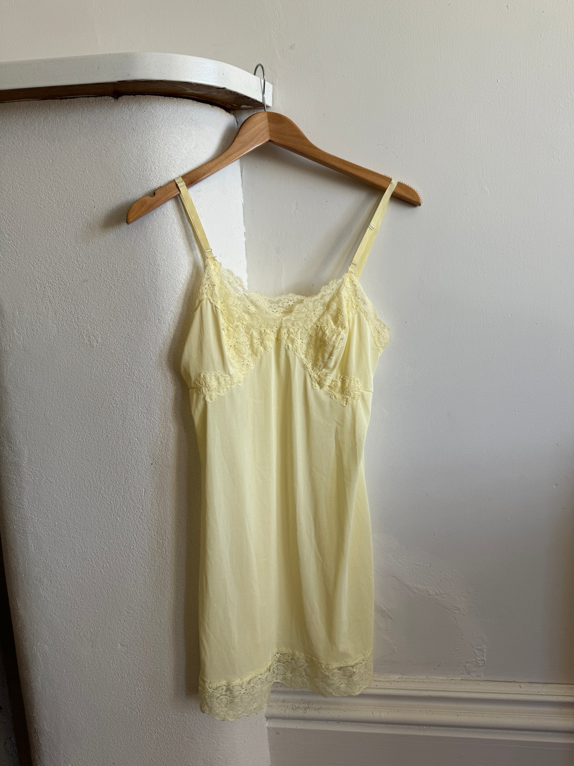 Vintage Butter Lemon Slip Mini Dress