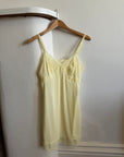 Vintage Butter Lemon Slip Mini Dress