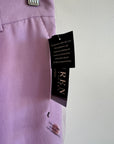 Vintage 90s Ralph Lauren Pure Silk Lilac Suit with Original Tags Attached