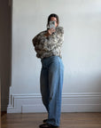 Vintage 60s Chunky Rabbit Fur Jacket Arctic