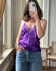 Vintage 90s Victorias Secret Amethyst Satin Slip