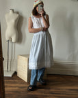 Vintage 90s Cotton Broderie Anglaise Sundress