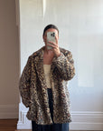 Vintage Moschino Teddy Leopard Coat