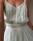 Vintage 70s Gunne Sax By Jessica McClintock Prairie Dress Baby Blue