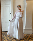 Vintage 70s Australian Made Billow Sleeve Wedding Dress