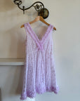 Vintage 50s Frou Frou Lilac Dress and Cape Set
