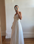 Vintage 60s Strappy Lace Wedding Dress