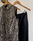 Vintage 60s Rare Embellished Tunic and Fluted Pant Set
