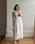 Vintage 40s Cotton Lace Strappy Bridal Sundress