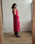 Vintage Y2K Escada Pure Silk Floral Midi Dress