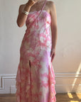 Vintage Y2K Fairy Floss Embellished Ruffle Gown