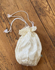 Vintage Jacquard Bridal Drawstring Pouch