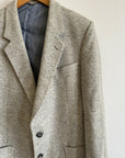 Vintage Pure Wool Light Grey Blazer