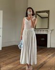 Vintage 40s Cotton Lace Strappy Bridal Sundress